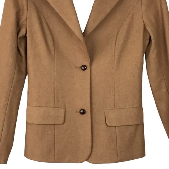41 Hawthorne Stitch Fix Alesund Tweed Blazer Elbow Patch XS Camel Tan NWT NEW - Picture 4 of 12
